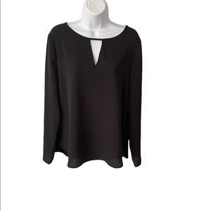Vero Moda peep neck scoop neck long sleeve top